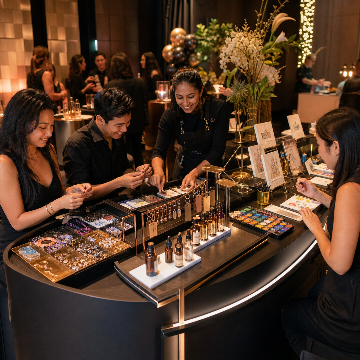 Custom live station concept for personalized event experiences
